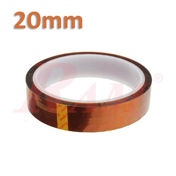 Kapton Tape Polyimide 20mm High-Temperature Heat Resistant Tape Roll 30 meter