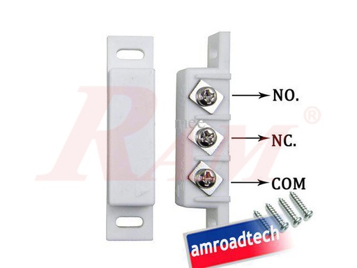 [DOOR.MAGNETIC.SENSOR.3PIN] Magnetic Door Contact Switch 3Pin مفتاح انذار لباب او شباك 3 طرف