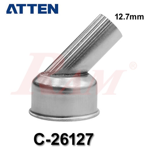 [ATTEN.NOZ.C26127] ATTEN® C-26127 Bent 45° Hot Air Nozzle for Soldering Stations سن بوز كاوية هوت اير 45 درجة