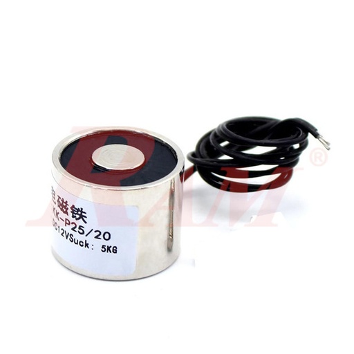 [MG.ELECTRIC.12VDC.5KG] Electrical Magnet 12Vdc 4W - Lifting Magnet 5Kg Holding