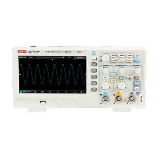 [AVO.UTD2102CEX+.UNIT] UTD2102CEX+ UNI-T Digital Storage Oscilloscope 100MHz جهاز اوسلسكوب 100 ميجاهرتز 2 قناة