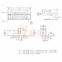 IDC10 Male Polarized Right Angle 90° (FCL10-PCB)