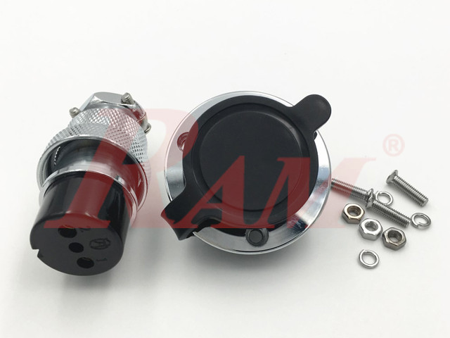 GX25-2 Pole Metal Male Female Panel Chassis Connector