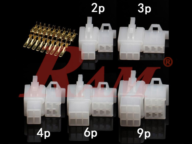 MF 9pin - 2.8mm Electrical Plug Connector Male & Female Nylon