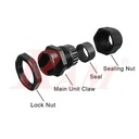 PG9 White Plastic Cable Gland (4~8mm) Connector Waterproof