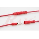 Gauge Male-Female Solderless Crimp Bullet Connector (R.8)