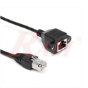 RJ45 Female to Male Adapter Network Panel Extension Cable 50cm
