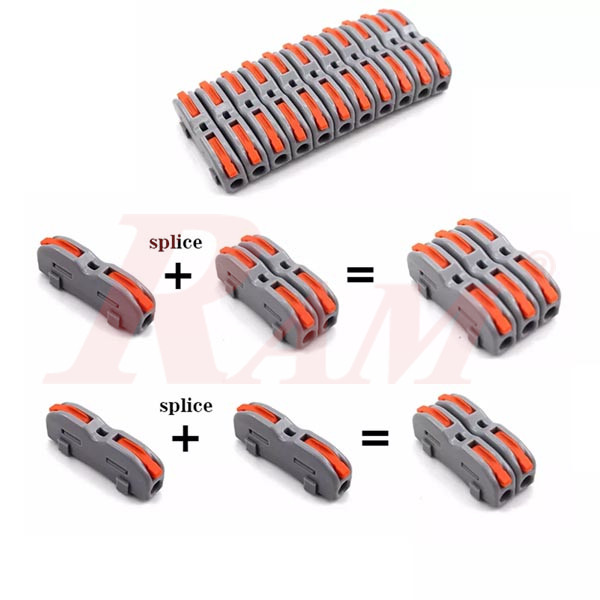 WAGO LT-211 - 1 in 1 out Universal Compact Wire Wiring Connector