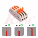 WAGO PCT-223 - 3 in 3 out Universal Compact Wire Wiring Connector