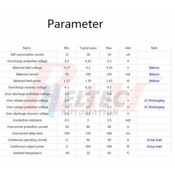 BMS 3 String 12V/40A