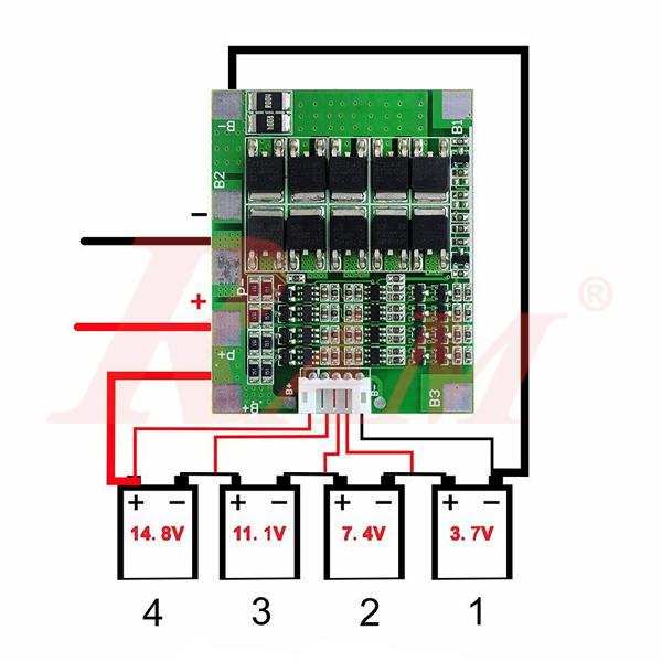 BMS 4 String 14.8V/30A