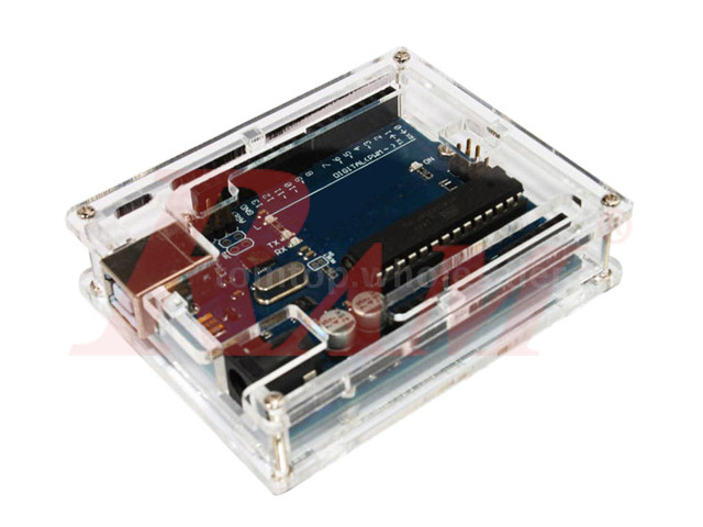 Clear Acrylic Case Enclosure for Arduino UNO