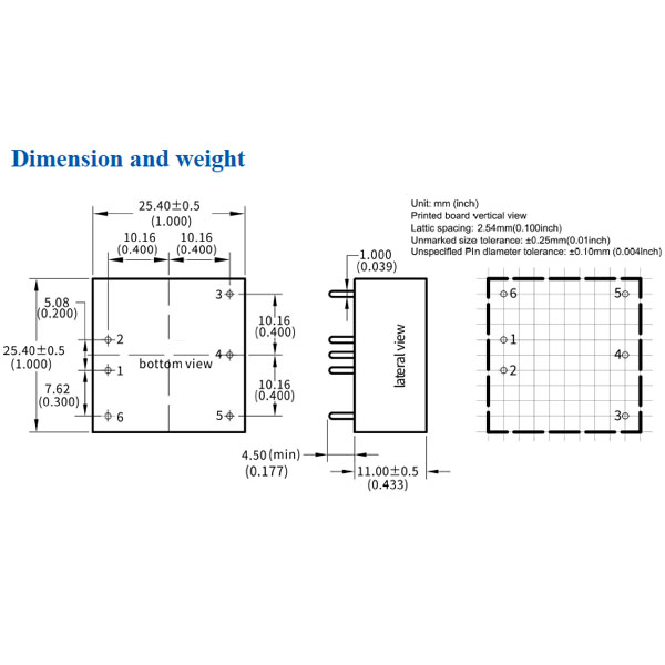 DC-DC Power Module 5W Input Voltage (18~36Vdc) Output Voltage 12Vdc/420mA (HLK-5D2412)