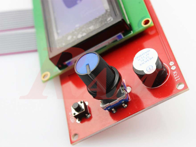 RAMPS LCD 4x20 Controller with SD Card Interface - for 3D Printers (SKU#3D1001)