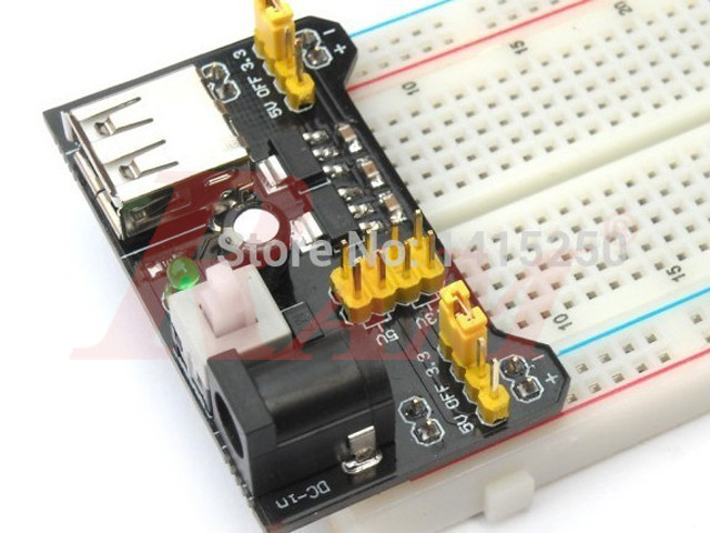 Breadboard Power Supply Module 3.3V/5V Dual Output (SKU#PD18)