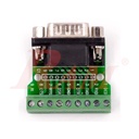 DB9 Male on PCB to Screw Terminal Blocks (SKU#DB41)