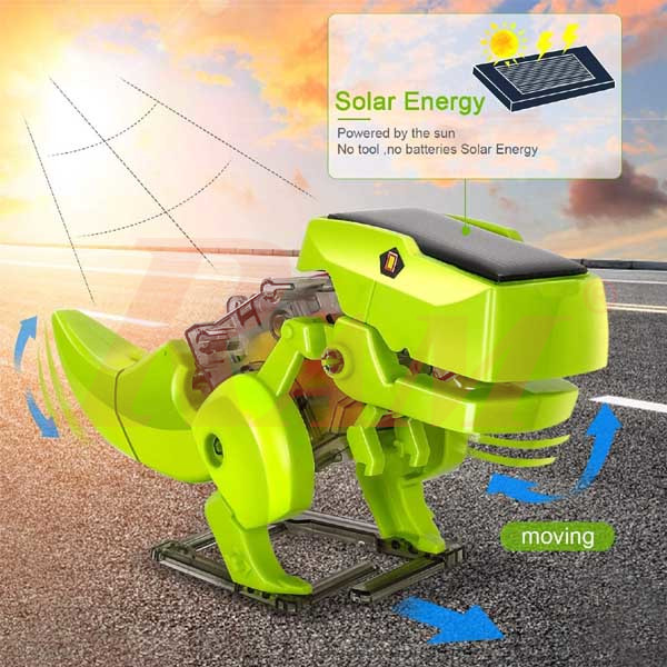 DIY Kids Solar T3 Educational Dinosaur Robot Kit