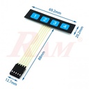 KP-203 Standard Matrix Key Pad 1x4 Flat - Grade B