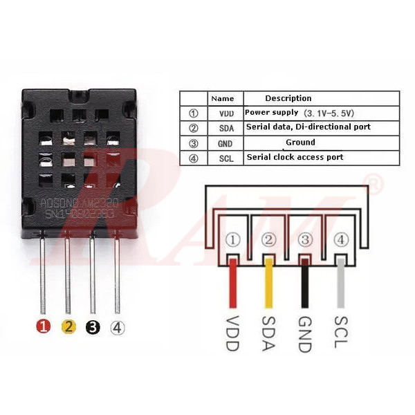AM-2320 Temperature & Humidity Calibrated Sensor