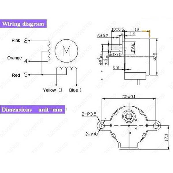 5V Small Stepper Motor 28BYJ-48