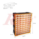 60 Clear Plastic Drawer Set