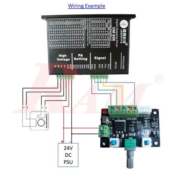 Stepper Motor Pulse Generator Board - With Manual Speed Control