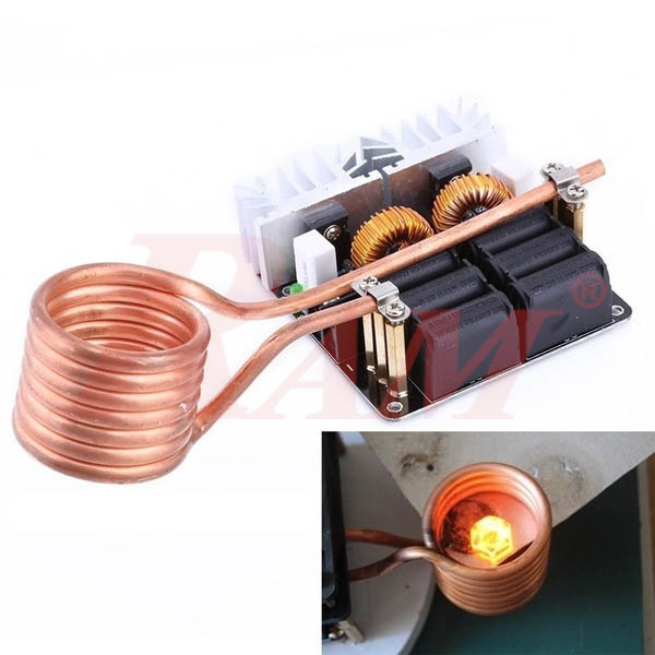 Induction Heating 1000W ZVS 12-48Vdc 20A With Coil