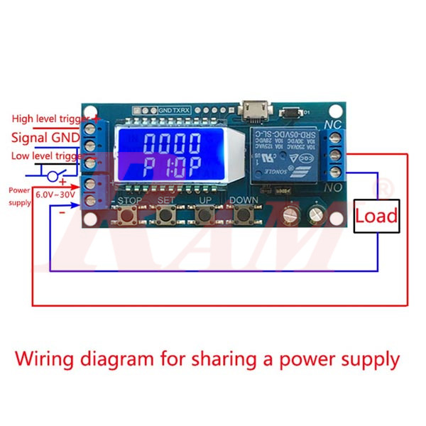 XY-LJ02 Timer Relay Delay & Trigger Switch Module With LCD