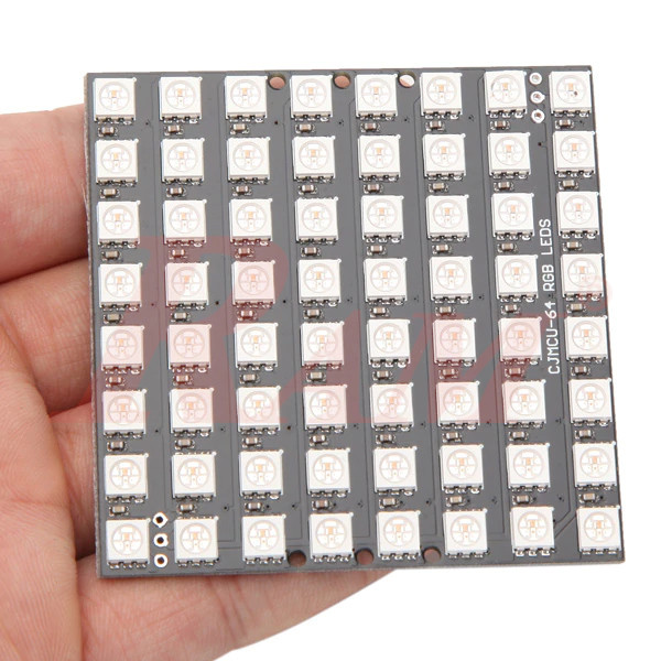 NeoPixel 64-bit WS2812 5050 RGB LED Driver Square Development Board