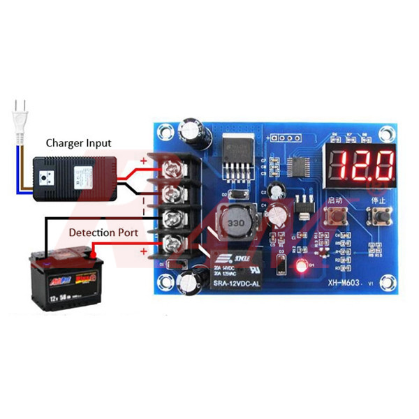 XH-M603 Charging Control Module For 12/24V Battery Charging Control