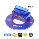 OBD2 V1.5 ELM327 Bluetooth Interface Auto Car Scanner - Blue