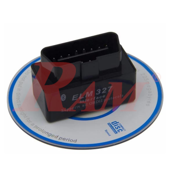 Black OBD2 V2.1 ELM327 Bluetooth Interface Auto Car Scanner