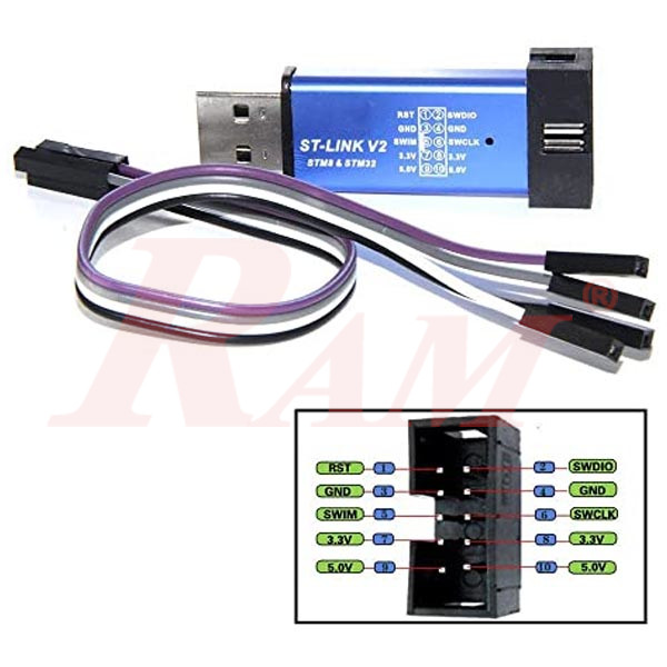 ST-Link V2 Programming For STM8 & STM32 Emulator