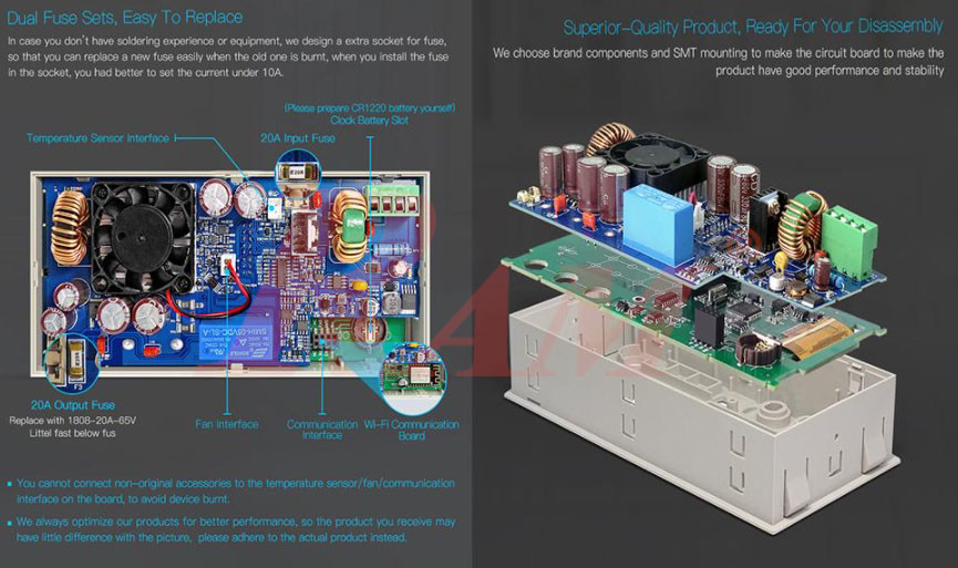 Riden RD6018W Complete Set DC Power Supply Variable With WiFi