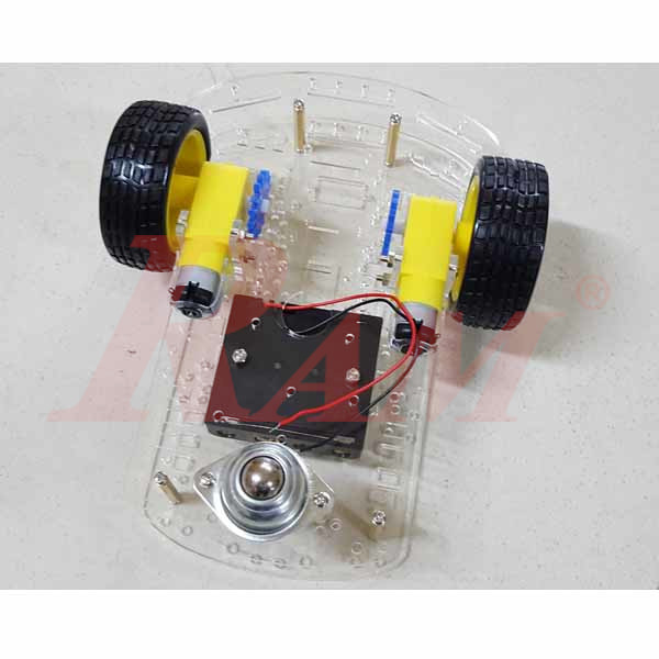 2WD Robot Car Chassis Kit with Speed Encoder Wheels 2 Floor