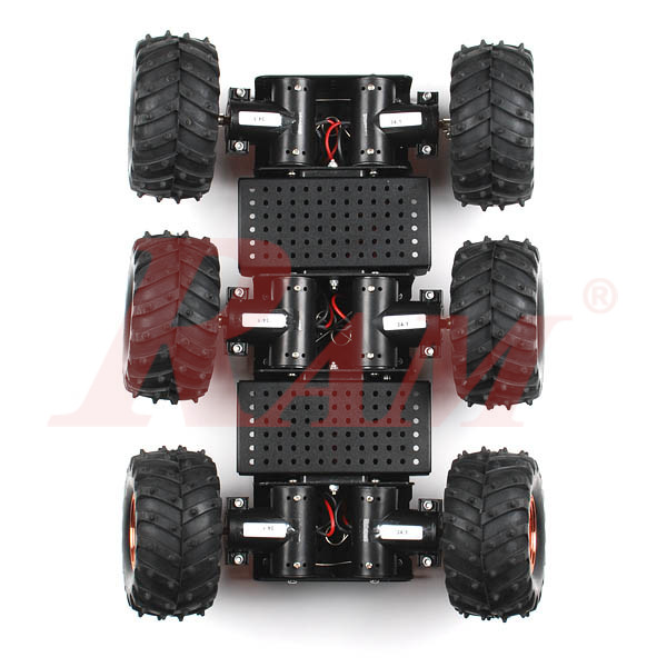 Wild Thumper 6WD Drive Chassis (6 Geared DC Motors With Suspension)