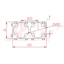 Shell 1x3 Cell Spacer Holder 18650 Lithium Battery Plastic Rack