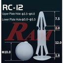 Plastic Screw Shape PCB Spacer 20mm