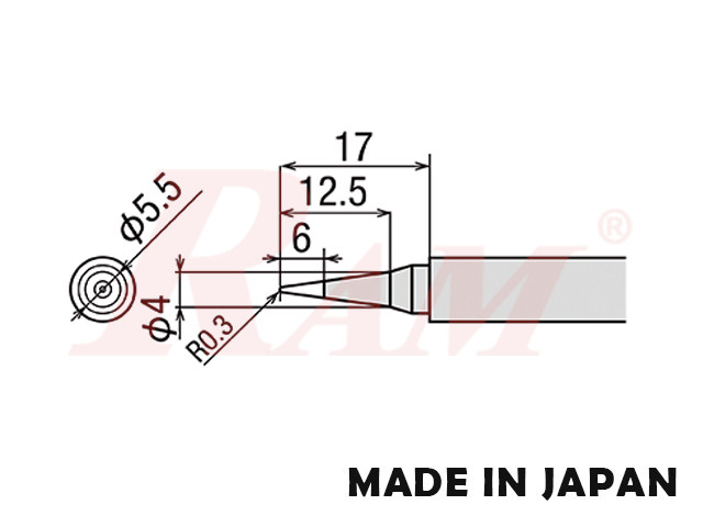 goot® Replacment Tip for TQ-77