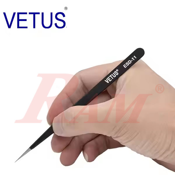 VETUS® Tweezer Straight ESD-11 (SKU#DY030301)