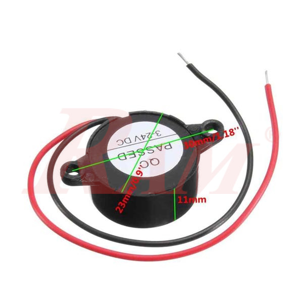 Buzzer Big Size 3~24V Piezo Electronic Alarm