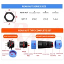 KF17-9pin IP68 Waterproof Dustproof Connector