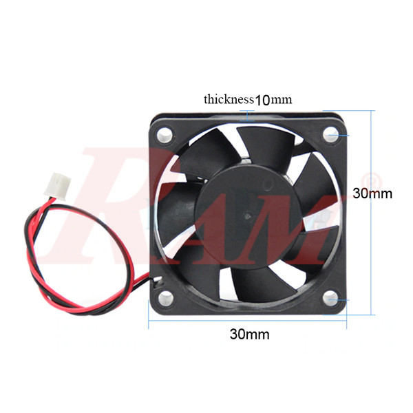Cooling Fan 12Vdc 3010 Size 30x30x10mm (SKU#3D1011)