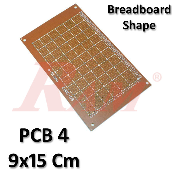 PCB 15x9 cm2 Bread Board Shape - Dots Holes (SKU#PCB4)