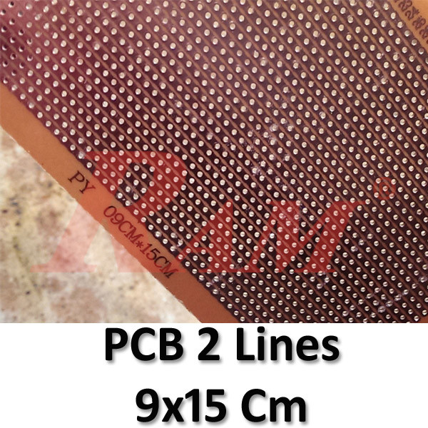 PCB 15x9 cm2 Dots Lines Connected (SKU#PCB2II.LINES) شرائح
