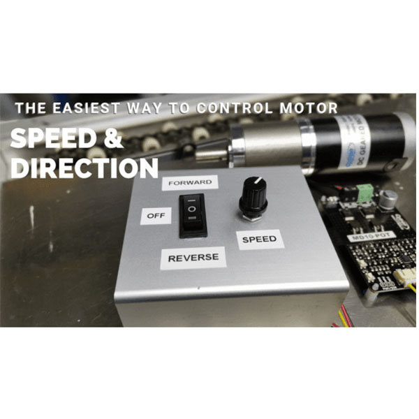 MD10-POT Cytron 10Amp 7V-30V Potentiometer & Switch Control DC Motor Driver (1 Channel)