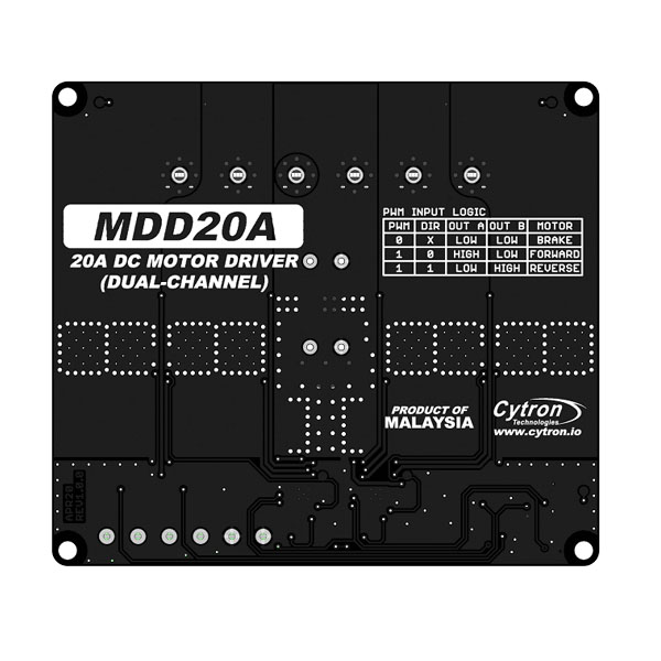 MDD20A Cytron 20Amp 6V-30V DC Motor Driver (2 Channels)