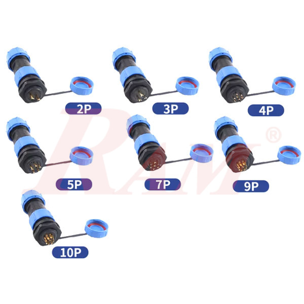 KF17-5pin IP68 Waterproof Dustproof Connector