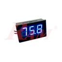 LED Display DC 0 ~ 99.9Vdc Panel Meter - Blue Display Color