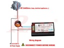 AC Digital Panel Meter (A, V, W Power & Energy) + Overload Alarm